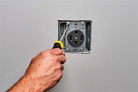 how to recess an electrical box for a dryer plug|2 gang dryer receptacle box.